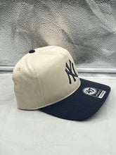 Load image into Gallery viewer, New York Yankees MLB '47 Brand Natural TT Hitch Adjustable Snapback Hat showcasing the iconic Yankees logo, designed for maximum comfort and a perfect fit.
