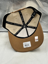 Load image into Gallery viewer, Texas Longhorns NCAA '47 Brand Natural Two Tone Hitch Adjustable Snapback Hat side view highlighting adjustable snapback closure for a comfortable fit.