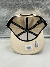 Load image into Gallery viewer, Back view of the Dallas Stars NHL '47 Brand Natural Script Roscoe Hitch Adjustable Snapback Hat emphasizing the adjustable strap for a perfect fit.