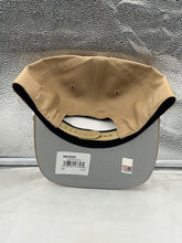 Load image into Gallery viewer, Miami Hurricanes NCAA '47 Brand Khaki Hitch Rope Adjustable Snapback Hat worn by a fan at a game, demonstrating team spirit and style.