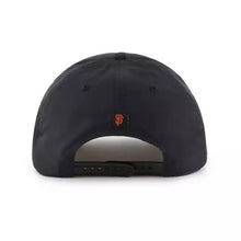 Load image into Gallery viewer, San Francisco Giants MLB '47 Black Script Hitch Rope Adjustable Snapback Hat, black San Francisco Giants hat product view