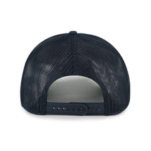 Load image into Gallery viewer, Back view of the New York Yankees MLB '47 Brand Throwback Navy Hitch Rope Adjustable Snapback Hat, highlighting the adjustable snapback design, a must-have New York Yankees hat for fans.