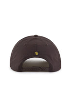 Load image into Gallery viewer, San Diego Padres hat - San Diego Padres MLB '47 Brand Brown Script Hitch Rope Adjustable Snapback Hat back view