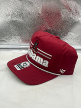 Load image into Gallery viewer, Close-up view of the Alabama Crimson Tide hat showcasing the classic rope design and adjustable snapback feature.
