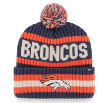 Load image into Gallery viewer, Denver Broncos NFL '47 Brand Winter Beanie Knit Ski Cap Hat - Stylish Denver Broncos Beanie for winter activities.