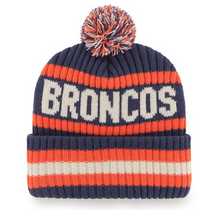 Load image into Gallery viewer, Denver Broncos NFL '47 Brand Winter Beanie Knit Ski Cap Hat - Comfortable and warm Denver Broncos Beanie for fans.