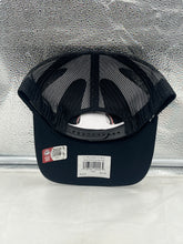 Load image into Gallery viewer, Ohio State Buckeyes NCAA '47 Brand Black Trucker Adjustable Snapback Hat styled with adjustable snapback closure, ideal for fans wanting a snug fit.