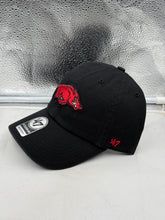 Load image into Gallery viewer, Arkansas Razorbacks NCAA '47 Brand Black Clean Up Adjustable Hat