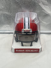 Load image into Gallery viewer, Close-up of the Indiana Hoosiers NCAA Riddell Speed Red Mini Helmet, highlighting the quality materials and craftsmanship that represent team pride.