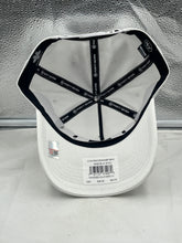 Load image into Gallery viewer, Flat lay of the Tennessee Volunteers NCAA '47 Throwback White Hitch Snapback Adjustable Hat, emphasizing its durable material and vibrant color.