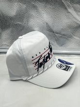 Load image into Gallery viewer, Texas Tech Red Raiders NCAA '47 Brand White Hitch Script Adjustable Snapback Hat showcasing stylish design and iconic logo, perfect for game day and casual wear.