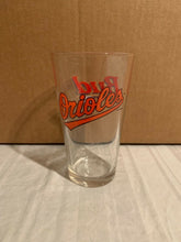 Load image into Gallery viewer, Baltimore Orioles MLB 16oz Pint Budweiser Glass Mug Cup for dedicated fans featuring the Baltimore Orioles Glass logo.