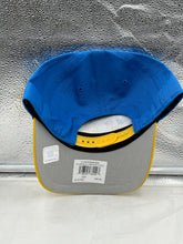 Load image into Gallery viewer, Back view of the Los Angeles Chargers NFL '47 Blue Two Tone Script Hitch Snapback Adjustable Hat highlighting the breathable fabric for comfort.