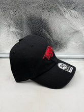 Load image into Gallery viewer, Arkansas Razorbacks NCAA '47 Brand Black Clean Up Adjustable Hat