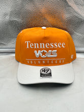 Load image into Gallery viewer, Tennessee Volunteers NCAA '47 Throwback Orange TT Hitch Adjustable Snapback Hat showcasing vibrant orange color and classic Volunteers logo, perfect for game day and showing team spirit.