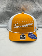 Load image into Gallery viewer, Tennessee Volunteers NCAA '47 Brand Orange Rope Hitch Adjustable Snapback Hat showcasing vibrant orange color and unique rope detail for fashionable sports wear.
