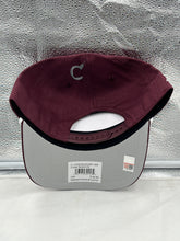 Load image into Gallery viewer, Side view of the Mississippi State Bulldogs NCAA '47 Maroon Hitch Rope Adjustable Snapback Hat, highlighting the unique rope detail and adjustable feature.
