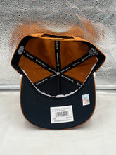 Load image into Gallery viewer, Texas Longhorns NCAA '47 Brand Script Orange Rope Hitch Adjustable Snapback Hat displayed on a sunny day, perfect for game days and outdoor events.