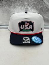 Load image into Gallery viewer, USA Golf '47 Brand White Two Tone Rope Hitch Adjustable Hat - stylish accessory for golfers featuring a two-tone design and adjustable fit.