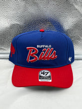 Load image into Gallery viewer, Buffalo Bills Throwback NFL '47 Brand Blue Script Hitch Snapback Adjustable Hat - Casey's Sports Store