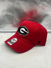 Load image into Gallery viewer, Side view of Georgia Bulldogs NCAA '47 Red Clean Up Adjustable Strapback Hat featuring adjustable strap for a custom fit and durable material design.