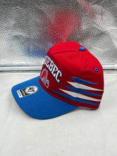 Load image into Gallery viewer, Quebec Nordiques NHL '47 Brand Red Diamond Hitch Adjustable Snapback Hat - Front view showcasing the vibrant red color and logo.