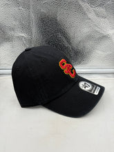Load image into Gallery viewer, USC Trojans NCAA '47 Brand Black Clean Up Adjustable Strapback Hat showcasing a classic black design for fans who want to support their team in style.