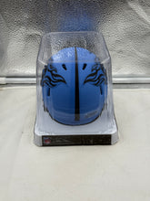 Load image into Gallery viewer, Side angle of the Tennessee Titans NFL Riddell Speed Alternate Blue Mini Helmet, highlighting its sleek design and craftsmanship, great for Tennessee Titans Mini Helmet collectors.