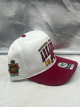 Load image into Gallery viewer, Back view of the Arkansas Razorbacks NCAA '47 Brand Champs White Hitch Adjustable Snapback Hat revealing the adjustable strap.