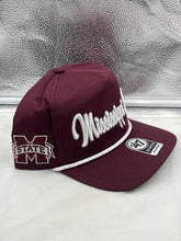 Load image into Gallery viewer, Back view of the Mississippi State Bulldogs NCAA '47 Maroon Hitch Rope Adjustable Snapback Hat, illustrating the adjustable snapback closure for a comfortable fit.