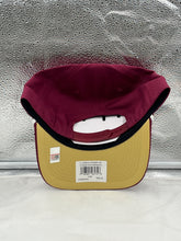 Load image into Gallery viewer, Florida State Seminoles FSU NCAA '47 Brand Red Script Rope Hitch Adjustable Hat displayed on a mannequin showing the vibrant red color and unique rope detail.