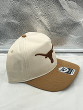 Load image into Gallery viewer, Texas Longhorns NCAA '47 Brand Natural Two Tone Hitch Adjustable Snapback Hat front view showcasing stylish two-tone design.
