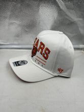 Load image into Gallery viewer, Stylish view of the Chicago Bears NFL '47 Brand White Roscoe Hitch Rope Snapback Adjustable Hat with adjustable snapback for comfort, ideal for expressing team spirit as a Chicago Bears hat.