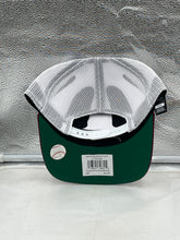 Load image into Gallery viewer, Philadelphia Phillies MLB '47 Throwback Red Trucker Snapback Adjustable Hat displayed on a mannequin, highlighting its retro design and adjustable fit.