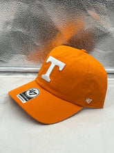 Load image into Gallery viewer, Close-up view of the Tennessee Volunteers NCAA '47 Orange Clean Up Adjustable Strapback Hat, highlighting its adjustable strap design and quality construction for lasting comfort.