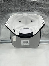 Load image into Gallery viewer, Los Angeles Kings NHL '47 Brand White Diamond Hitch Adjustable Snapback Hat side view showcasing logo.