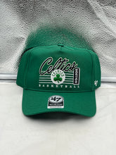 Load image into Gallery viewer, 47 Brand Boston Celtics Kelly Green Hitch Adjustable Snapback Hat featuring vibrant team colors, ideal for Boston Celtics fans.
