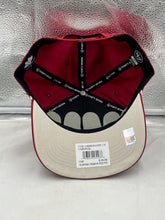 Load image into Gallery viewer, Alabama Crimson Tide NCAA '47 Throwback Red Rope Hitch Adjustable Snapback Hat displayed on a table, perfect for any die-hard fan.