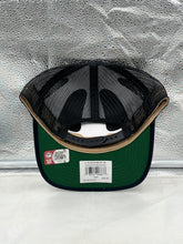 Load image into Gallery viewer, Ohio State Buckeyes NCAA '47 Brand Black Trucker Adjustable Snapback Hat back view showcasing adjustable snapback closure