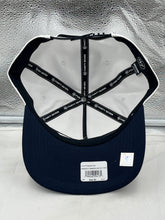 Load image into Gallery viewer, Person wearing the Minnesota Timberwolves NBA '47 Brand White Two Tone Hitch Adjustable Snapback Hat at a basketball game.