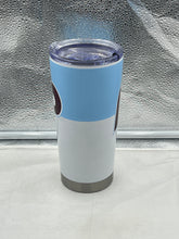 Load image into Gallery viewer, Philadelphia Phillies Throwback MLB 20oz Blue Tumbler Cup Mug from Logo Brands featuring the iconic Phillies logo, perfect for fans, showcasing vibrant blue color and versatile design for hot and cold beverages.