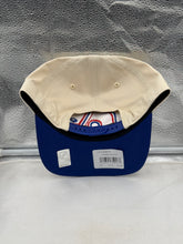 Load image into Gallery viewer, Quebec Nordiques NHL '47 Throwback Natural TT Hitch Adjustable Snapback Hat worn casually outdoors, demonstrating its stylish design and comfort.
