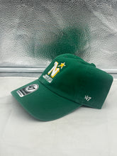 Load image into Gallery viewer, Side view of the Minnesota North Stars NHL '47 Throwback Green Clean Up Adjustable Strapback Hat highlighting the adjustable strapback design.