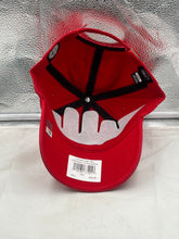 Load image into Gallery viewer, Model wearing the Nebraska Cornhuskers NCAA '47 Red Clean Up Adjustable Strapback Hat, exemplifying the versatile style perfect for game days and casual outings.
