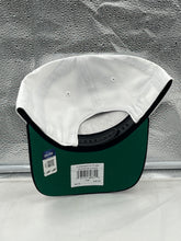 Load image into Gallery viewer, Close-up image of the Georgia Bulldogs NCAA '47 Brand White TT Script Hitch Adjustable Snapback Hat highlighting the script logo and durable fabric.