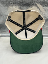 Load image into Gallery viewer, Close-up of the Ole Miss Rebels NCAA '47 Brand Natural TT Hitch Rope Adjustable Snapback Hat featuring the prominent logo and adjustable snapback design for a comfortable fit.