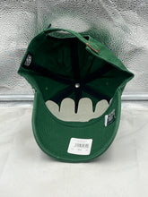 Load image into Gallery viewer, Showcase of the New York Jets NFL '47 Brand Green Clean Up Strapback Adjustable Hat featuring adjustable strap and comfortable fit.