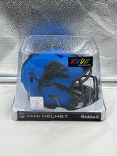 Load image into Gallery viewer, Detroit Lions NFL Riddell Speed Blue Rave Alternate Replica Mini Helmet showcasing team spirit and vibrant colors for collectors.