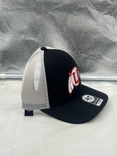 Load image into Gallery viewer, Utah Utes NCAA '47 Brand Throwback Black Trucker Mesh Adjustable Snapback Hat showcasing its iconic logo and stylish design.