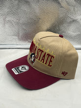 Load image into Gallery viewer, Florida State Seminoles FSU NCAA '47 Brand Khaki Two Tone Hitch Adjustable Hat displayed on a white background.